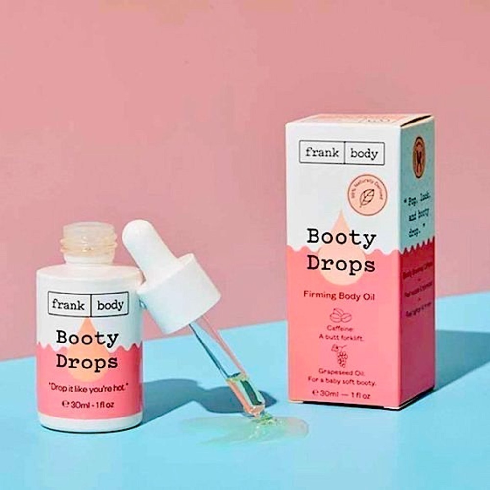 FRANK BODY Booty Drops Firming Body Oil NEW